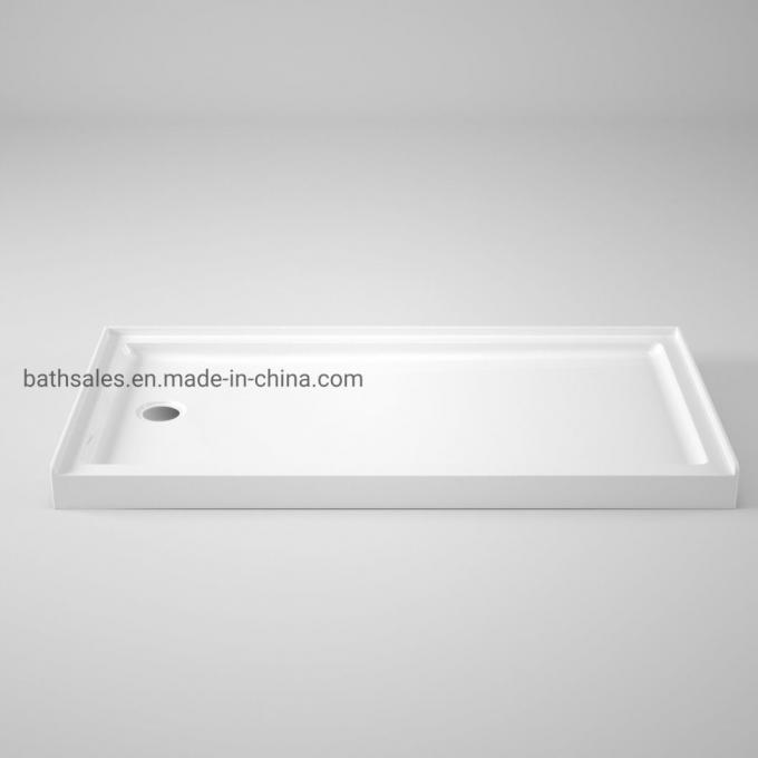 Rectangular Acrylic Shower Tray 60X32′ ′ for Canada Market Shower Base Left Waste Hole