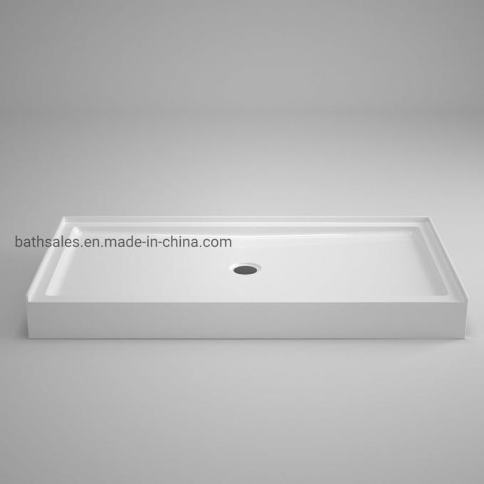 Rectangular Acrylic Shower Tray 60X32′′ Shower Base Center Waste Hole for Canada Market From China Manufacturer