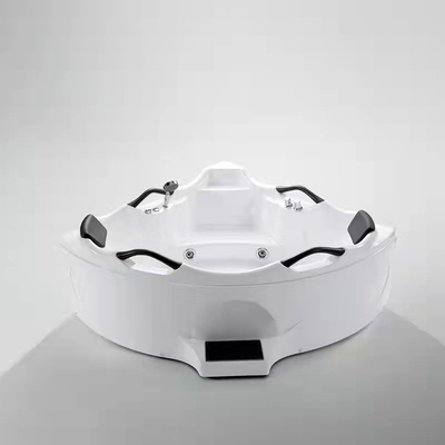 Indoor Tub JSD9605 Corner Whirlpool Massage Acrylic Bathtub with Handles SPA Tub
