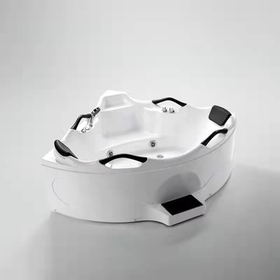 Indoor Tub JSD9605 Corner Whirlpool Massage Acrylic Bathtub with Handles SPA Tub