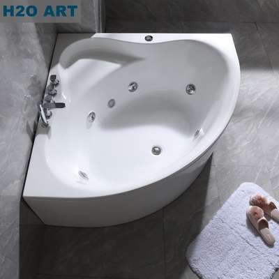 Corner Acrylic Massage Bathtub Whirlpools SPA Tub Hand Controlled for Precise Control