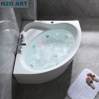Corner Acrylic Massage Bathtub Whirlpools SPA Tub Hand Controlled for Precise Control