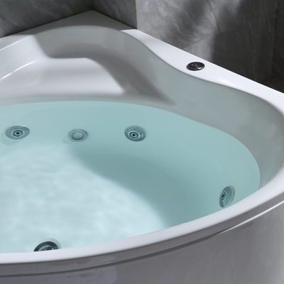 Corner Acrylic Massage Bathtub Whirlpools SPA Tub Hand Controlled for Precise Control