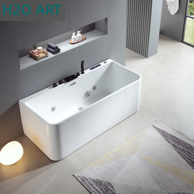 Freestanding SPA Bathtub with Massage Whirlpool Function Standard