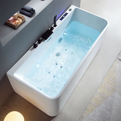 Freestanding SPA Bathtub with Massage Whirlpool Function Standard