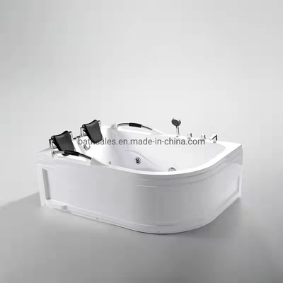 Whirlpool Massage Bathtubs Acrylic Double Corner Hot Tub for 2 Person Outdoor SPA