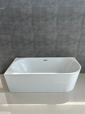 Poland White Black Colors PMMA Acrylic Freestanding Bathtub Left/Right Customization