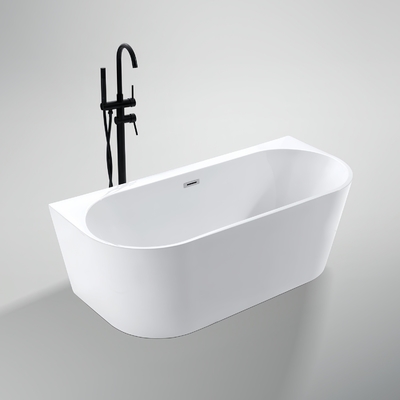 Wall Side Pure Acrylic Freestanding Bathtub Narrow Rim Border Initial Payment Within 1