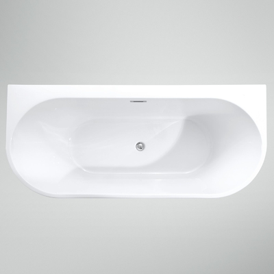 Wall Side Pure Acrylic Freestanding Bathtub Narrow Rim Border Initial Payment Within 1