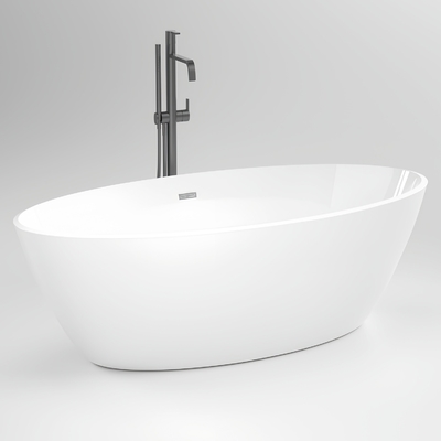 30-Day Return Policy Egg Shape Acrylic Freestanding Bathtub with Bulk Loading Option
