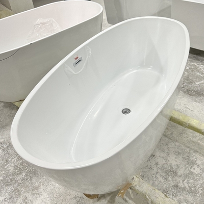 30-Day Return Policy Egg Shape Acrylic Freestanding Bathtub with Bulk Loading Option