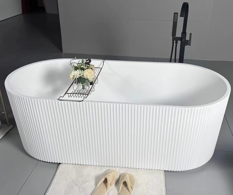 1800/1700/1600/1500/1400mm Oval Pure PMMA Acrylic Freestanding Bathtub Line Outer Tub