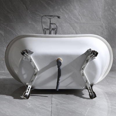 Hot Bath Double Ended Acrylic Bathtub with Classical Clawfoot and Freestanding Design