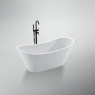 Customized Oval Acrylic Freestanding Bathtub 172.00cm * 82.00cm * 74.00cm Package Size