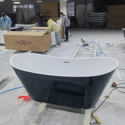 Customized Oval Acrylic Freestanding Bathtub 172.00cm * 82.00cm * 74.00cm Package Size