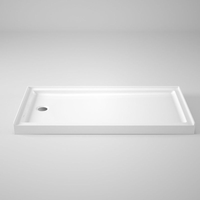 Canada Market Rectangular Acrylic Shower Tray 60X32 prime prime with Left Waste Hole